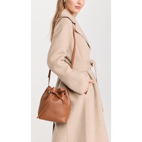 Mansur Gavriel Handbags - MANSUR GAVRIEL Hazelnut Brown Tan Cowhide Leather Soft Mini Bucket Bag